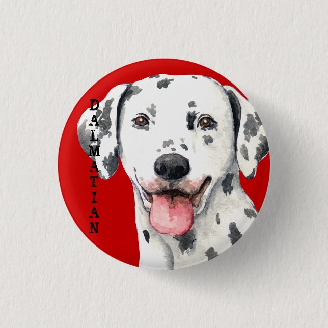 Dalmatian Colour Block 3 Cm Round Badge (Front)