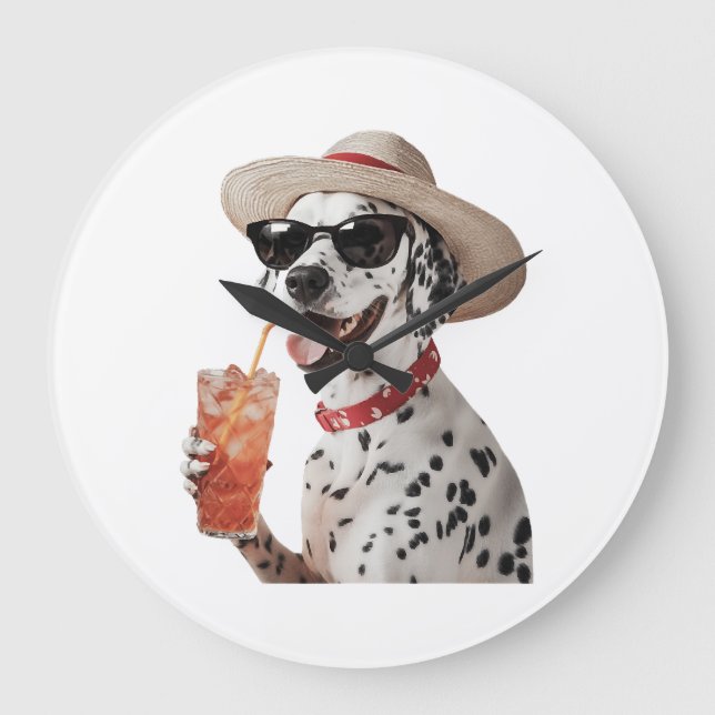 Dalmatian Copy Large Clock (Front)