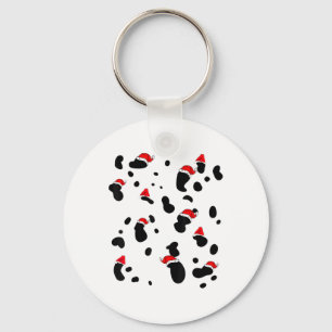 Dalmatian Costume Dog Christmas Kids Women Men Tod Key Ring