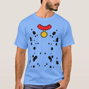 Dalmatian Costume Funny Halloween Puppy Dog Men Wo T-Shirt