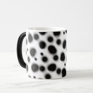 dalmatian cute black and white dots animal print magic mug