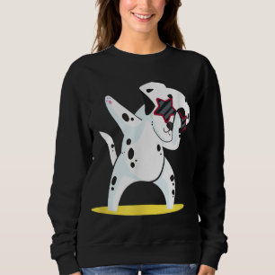 Dalmatian Dabbing I Dab Dog Dance I Funny Dalmatio Sweatshirt