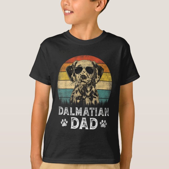 Dalmatian Dad Dog Lovers Father's Day Tee  (Front)