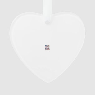 Dalmatian Dad Patriotic Vintage Dog Shirt Design_1 Ornament
