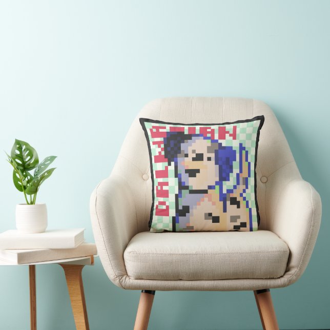 Dalmatian, Dalmatian, Pixel Art, Pixelart Cushion (Chair)