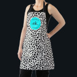 Dalmatian Dog Abstract Pattern Hot Pink Monogram Apron<br><div class="desc">Add a fun and vibrant touch to your kitchen with the Dalmatian Dog Abstract Pattern Hot Pink Monogram Apron. Featuring a playful abstract Dalmatian design in bold black and white with a pop of hot pink, this apron is both stylish and functional. Personalise it with a monogram for a unique...</div>