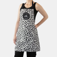  Dalmatian Dog Abstract Pattern Monogram