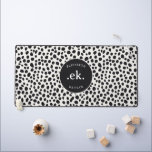 Dalmatian Dog Abstract Pattern Monogram Desk Mat<br><div class="desc">Bring personality to your workspace with the Dalmatian Dog Abstract Pattern Monogram Desk Mat. Featuring a creative abstract Dalmatian design, this desk mat adds a fun and stylish touch to your desk while protecting your work surface. Customise it with a monogram for a personal flair, making it a perfect gift...</div>