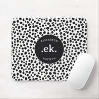 Dalmatian Dog Abstract Pattern Monogram