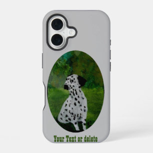 Dalmatian Dog Art Custom iPhone 16 Case