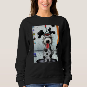 Dalmatian dog artwork puppy sweatshirt