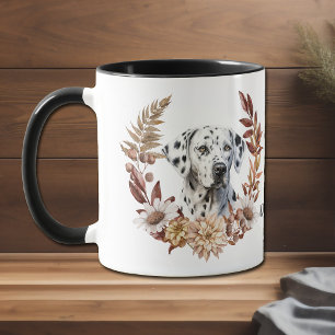 Dalmatian Dog Autumn Wreath Mug