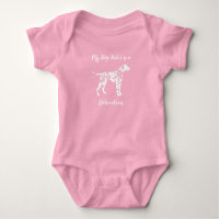 Dalmatian Dog Baby Shower Puppy Pink Girl