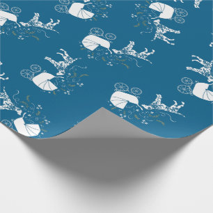 Dalmatian Dog Baby Shower Puppy Pink Girl Wrapping Paper