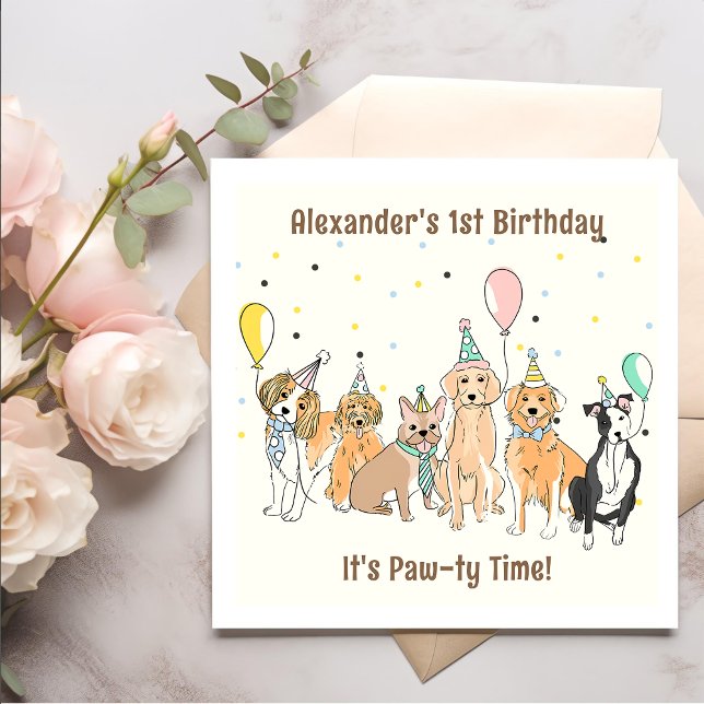 Dalmatian Dog Birthday Party Napkin (Creator Uploaded)