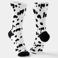 Dalmatian Dog Black and White Spotty Fur Pattern