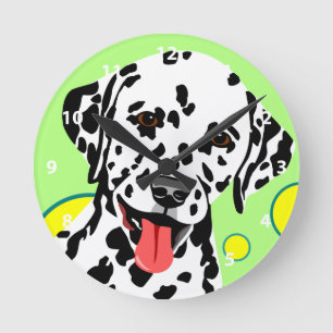 Dalmatian Dog Breed Round Clock