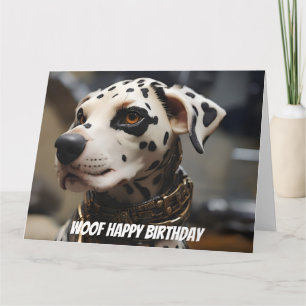Dalmatian dog card