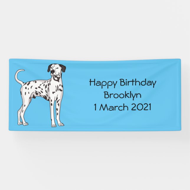 Dalmatian dog cartoon  banner (Horizontal)