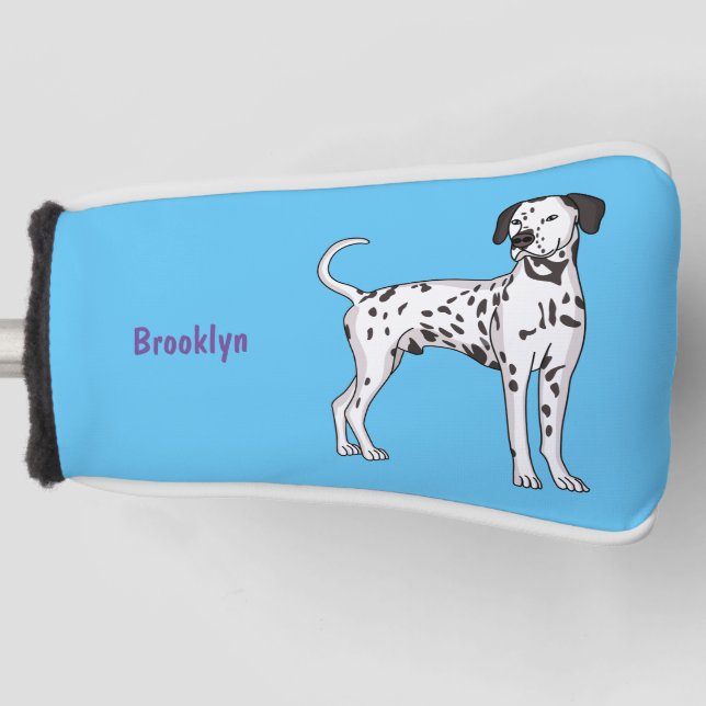 Dalmatian dog cartoon golf head cover (Front)
