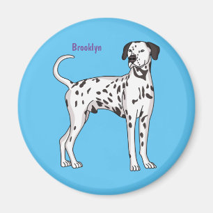 Dalmatian dog cartoon magnet