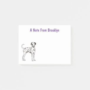 Dalmatian dog cartoon post-it notes