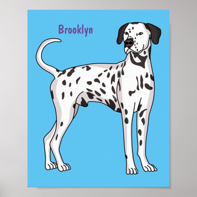 Dalmatian dog cartoon poster (Front)