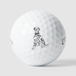 Dalmatian dog golf balls