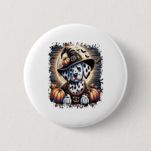 Dalmatian Dog Halloween 6 Cm Round Badge