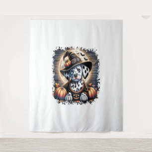Dalmatian Dog Halloween Tapestry