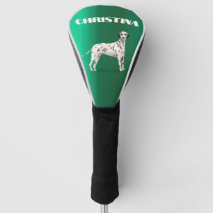 Dalmatian Dog Lover Green Personal Golf Head Cover