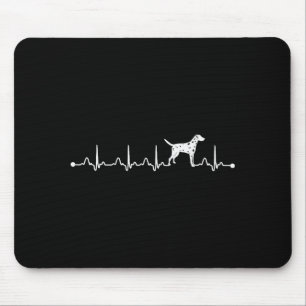 Dalmatian Dog Mom Owner Eternity Heart Valentines Mouse Pad