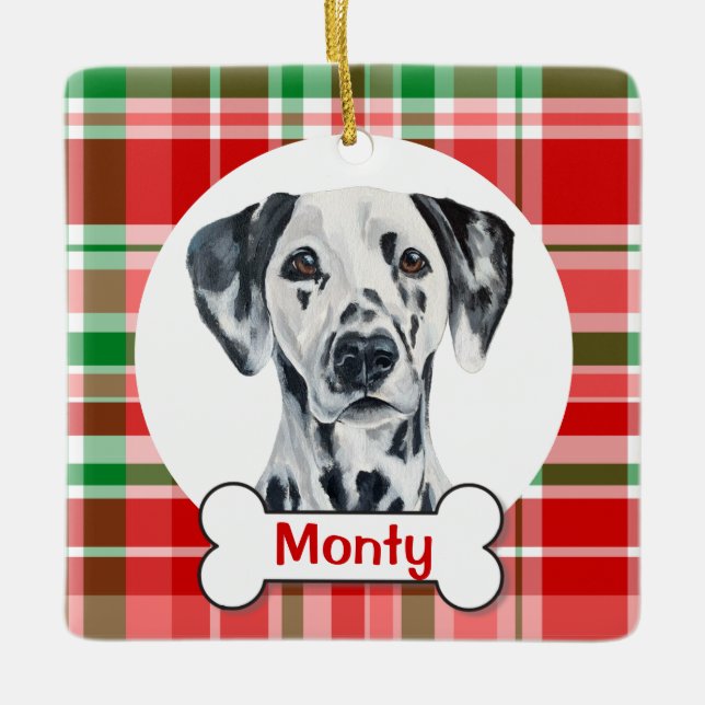 Dalmatian Dog Ornament (Front)