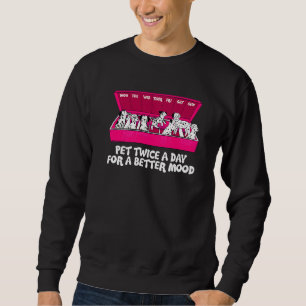 Dalmatian Dog Owner Happy Dog Cynologist Premium Sweatshirt
