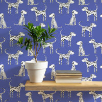 Dalmatian Dog Pattern Blue
