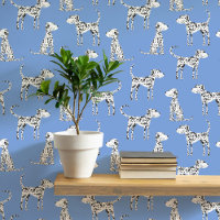 Dalmatian Dog Pattern Blue
