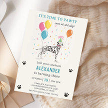 Dalmatian Dog Pawty Puppy Birthday Party