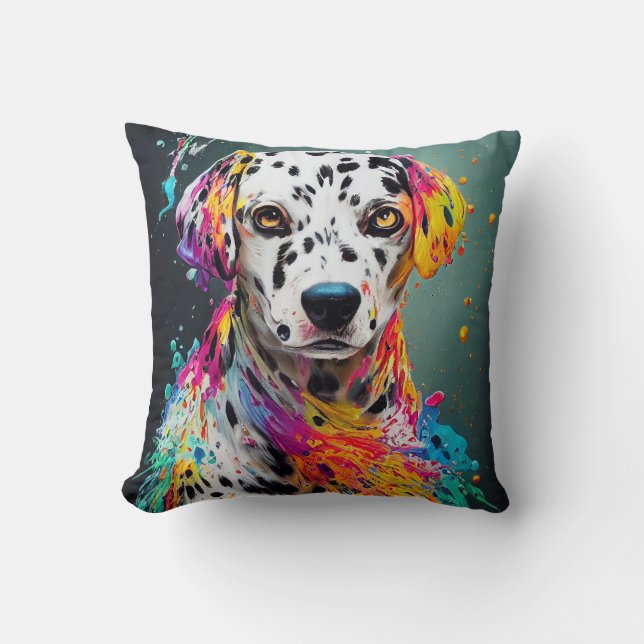 Dalmatian Dog Pet Cute Adorable Animal Companion Cushion (Front)