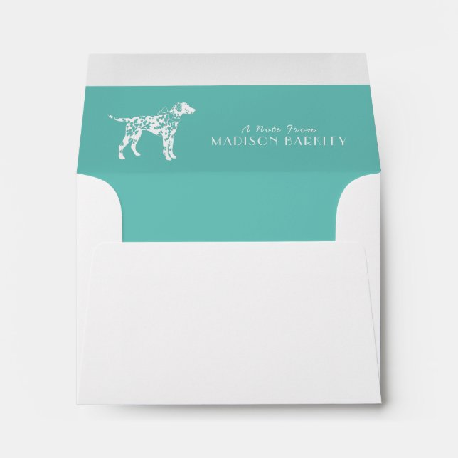 Dalmatian Dog Puppy Envelope (Back (Bottom))