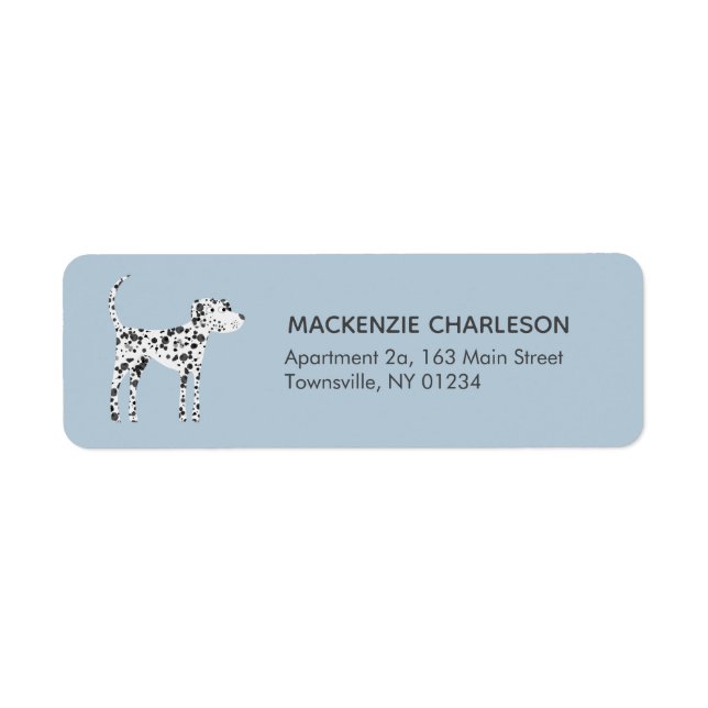 Dalmatian Dog Return Address (Front)