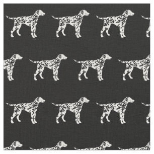 Dalmatian Dog Silhouette Pet Fabric