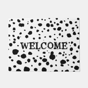 Dalmatian Dog Spots   Custom Welcome Mat