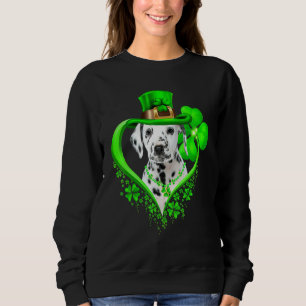 Dalmatian Dog St Patricks Day Lover Irish Shamrock Sweatshirt