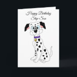 Dalmatian Dog Step Son Birthday Card<br><div class="desc">Greeting card Dalmatian dog design step son birthday card that you can customise with any text of your choice. Should you require any help with customising then contact us through the link on this page. Dalmatian dog step son birthday card</div>