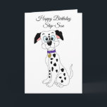 Dalmatian Dog Step Son Birthday Card<br><div class="desc">Greeting card Dalmatian dog design step son birthday card that you can customise with any text of your choice. Should you require any help with customising then contact us through the link on this page. Dalmatian dog step son birthday card</div>
