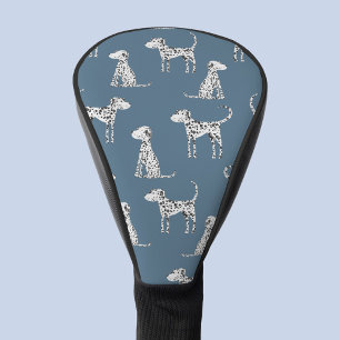 Dalmatian Dog Teal Green Golf Head Cover