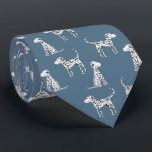 Dalmatian Dog Teal Green Tie<br><div class="desc">Cute spotted Dalmatian dog pattern on a teal green background.  Original art by Nic Squirrell.  Perfect for animal lovers and veterinarians.</div>