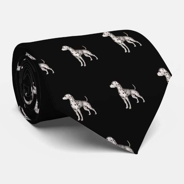 Dalmatian Dog Tie (Rolled)