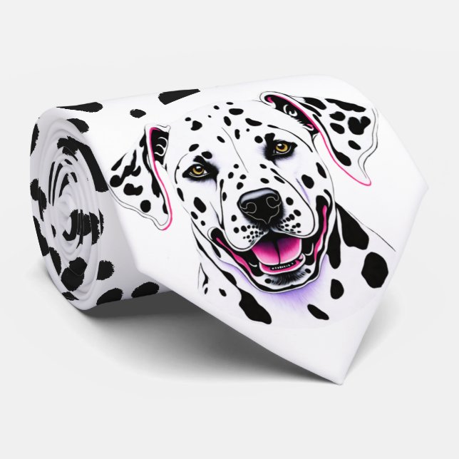 Dalmatian Dog Tie (Rolled)