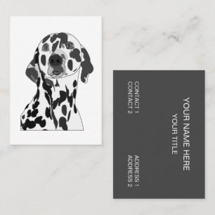 Dalmatian Dog Veterinarian Pet Care Business Card